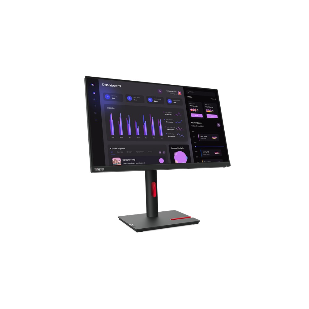 Lenovo ThinkVision T24i-30 LED display 60.5 cm (23.8') 1920 x 1080 pixels Full HD Black