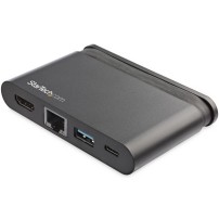 StarTech.com USB C Multiport Adapter - Portable USB-C Dock with 4K HDMI - 100W PD 3.0 Pass-Through, 1x USB-A, 1x USB-C, GbE...
