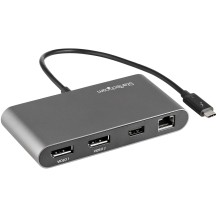 StarTech.com Thunderbolt 3 Mini Dock - Portable Dual Monitor Docking Station with DP 4K 60Hz, 1x USB-A Hub (USB 3.0/5 Gbps)...