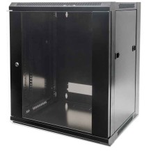 Intellinet 19' Network Cabinet - Wall Mount (Standard), 6U, 450mm Deep, Black, Flatpack, Max 60kg, Suitable also for use on...