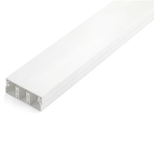StarTech.com Solid Cable Management Raceway with Cover, 2'(50mm)W x 3/4'(20mm)H - 6.5ft(2m) length, 3 Compartment Network...