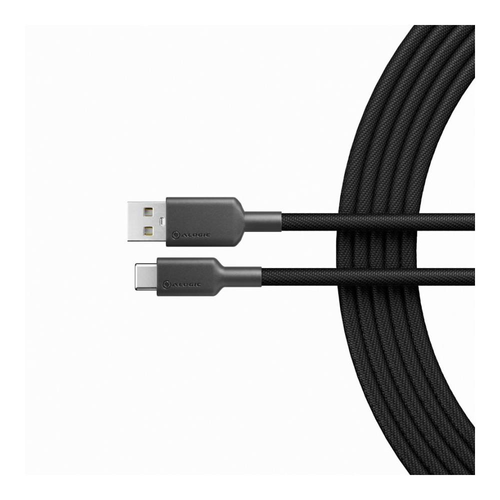 ALOGIC 1m Elements Pro USB 2.0 USB-A to USB-C Cable- Black