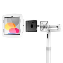 Compulocks iPad 10.9' 10th Gen Space Enclosure Medical Rolling Cart Extended Plus Hub White