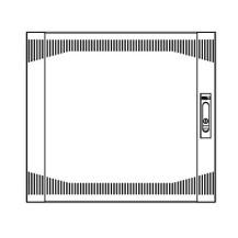 Middle Atlantic Products Vented Front Door 18 space