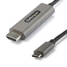 StarTech.com 3ft (1m) USB C to HDMI Cable 4K 60Hz w/ HDR10 - Ultra HD USB Type-C to 4K HDMI 2.0b Video Adapter Cable - USB-C...