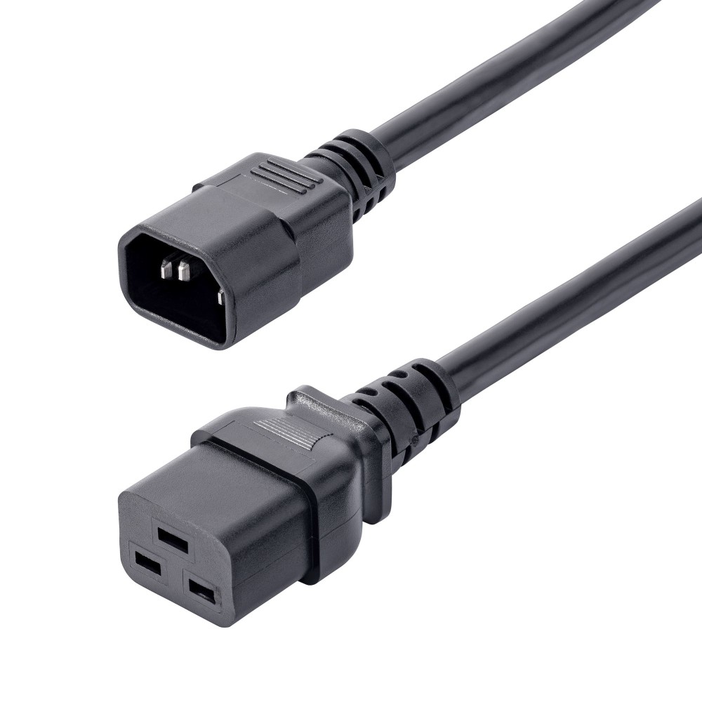 StarTech.com 6ft (1.8m) Heavy Duty Power Cord, C14 to C19, 15A 250V, 14AWG, Heavy Gauge PDU Power Cable, Replacement Server...