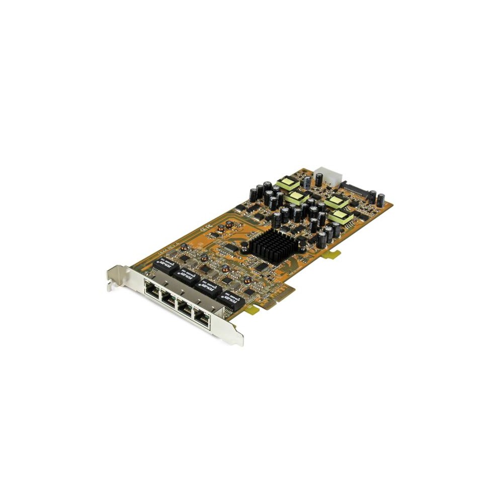 StarTech.com 4 Port Gigabit Power over Ethernet PCIe Network Card - PSE / PoE PCI Express NIC