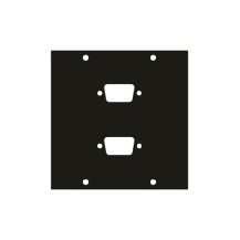 Middle Atlantic Products 2DB9 socket-outlet VGA Black