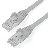 StarTech.com 10ft CAT6 Cable - Gray CAT6 Ethernet Cable - Gigabit Ethernet Wire - 650MHz 100W PoE RJ45 UTP CAT 6...