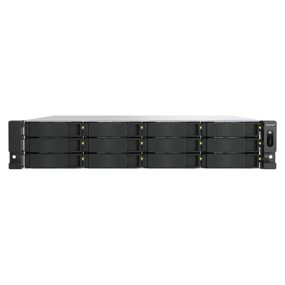 QNAP TS-h1277AXU-RP NAS Rack (2U) AMD Ryzen™ 7 32 GB DDR5 0 TB QNAP QTS Aluminium, Black