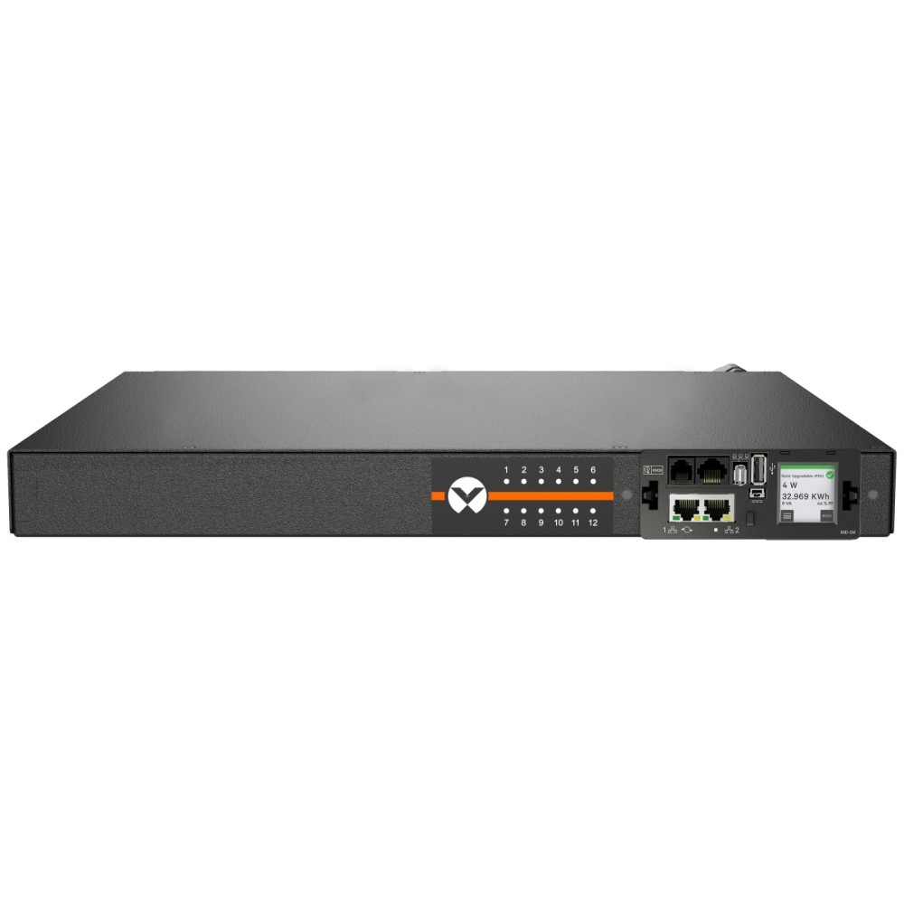 Vertiv Geist MNS5M1R5-12S203-2ST5A0H10-S power distribution unit (PDU) 12 AC outlet(s) 0U Black