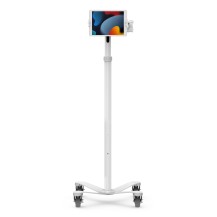 Compulocks Universal Tablet Cling Medical Rolling Cart Extended White