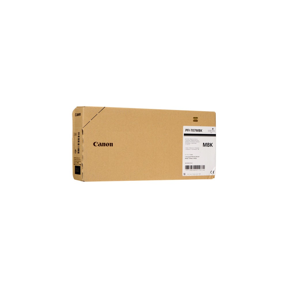 Canon PFI-707MBK ink cartridge Original Matte black Canon PFI-707MBK ink cartridge Original Matte black