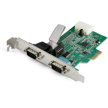 StarTech.com 2-port PCI Express RS232 Serial Adapter Card - PCIe RS232 Serial Host Controller Card - PCIe to Dual Serial DB9...