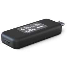 Plugable Technologies USB C Power Meter Tester for Monitoring USB-C Connections - Digital Multimeter for USB-C Cables...