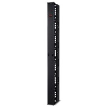 APC Performance,Vertical Cable Manager for 2 & 4 Post Racks, 84'H x 6'W, Single-Sided with Door