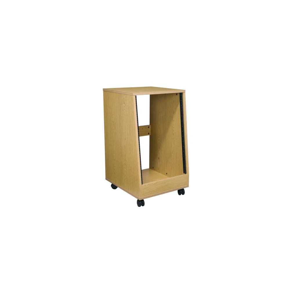 Middle Atlantic Products OSR Series Sloped Oak Rolling Rack - OSR16 Middle Atlantic Products OSR Series Sloped Oak Rolling Rack - OSR16
